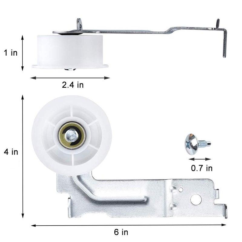 Monkemon Upgraded Pulley Belt Parts for Samsung Dryer, 6602 001655 Dryer Belt and DC93-00634A Idler Pulley [Enhanced ],DC61-01215B Tension Spring,Replacement dv45h7000ew,dv48h7400ew,dv42h5000ew,dv48j7700ew - Image 2
